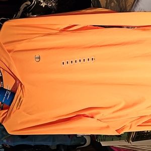 NWT Champion  LARGE bright orange long sleeve shirt with hood